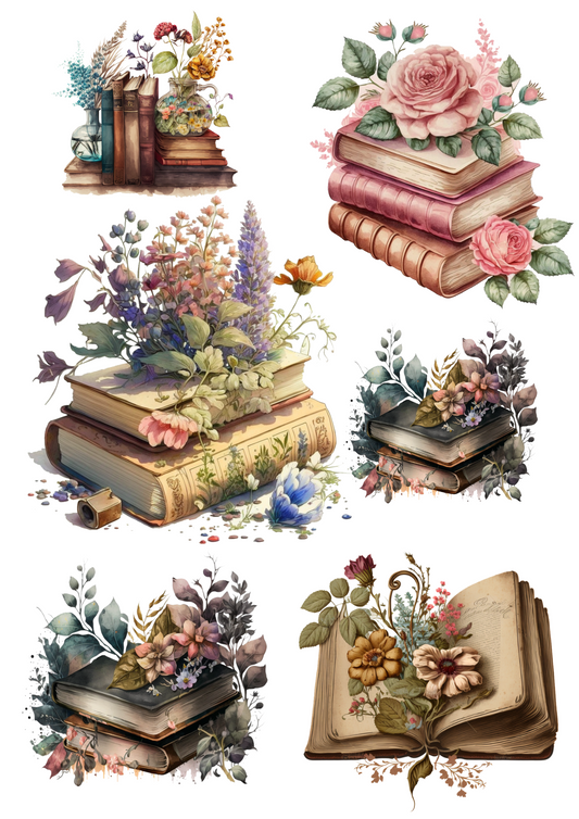 Reispapier für Decoupage Magic Books Collage Kat. Nr. 4777