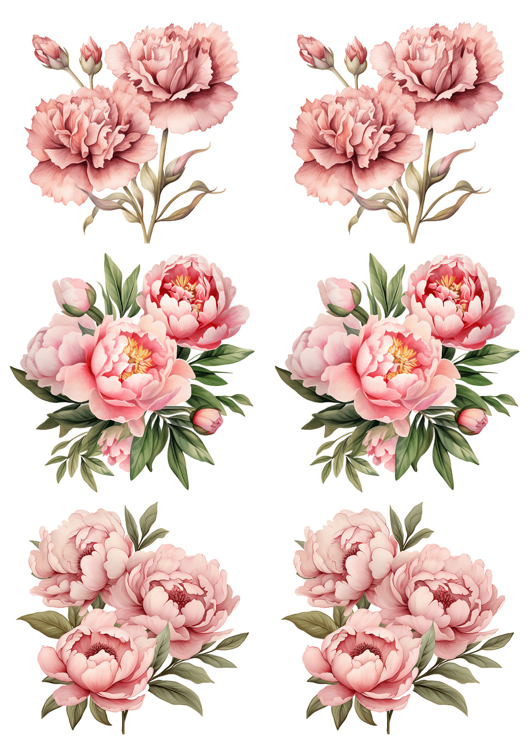 Rice Paper For Decoupage Garden Summer Flowers Collage Cat. No. 4795