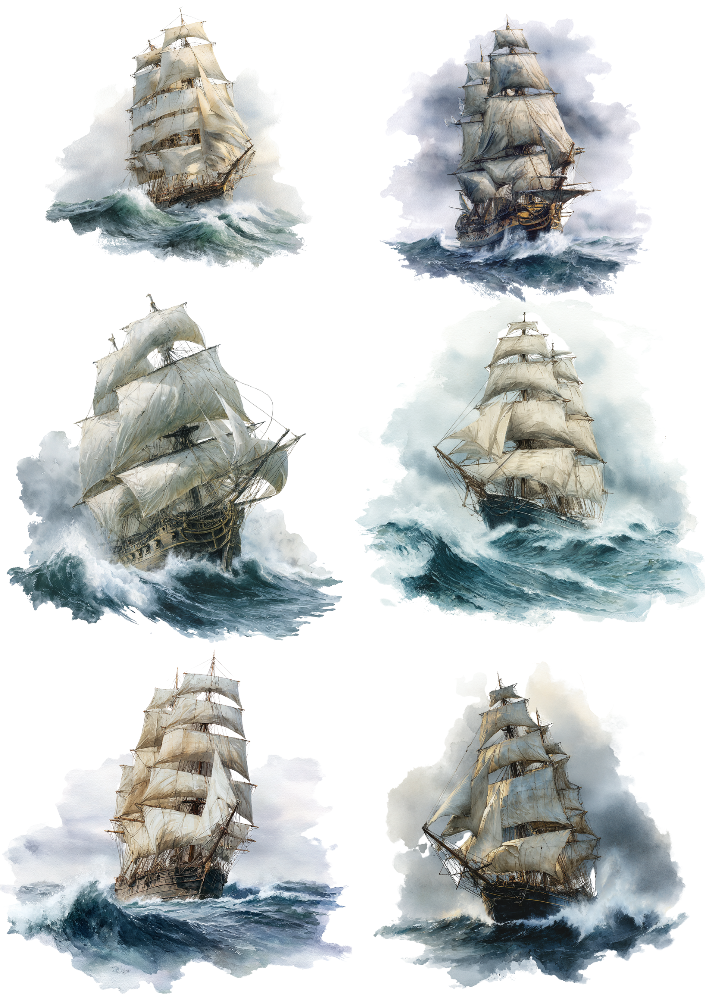 Reispapier für Decoupage, Collage „Mittelalterliches Segelschiff“, Kat. Nr. 4867