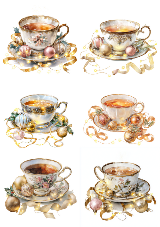 Reispapier für Decoupage-Collage „Tasse Tee“ Kat. Nr. 4906