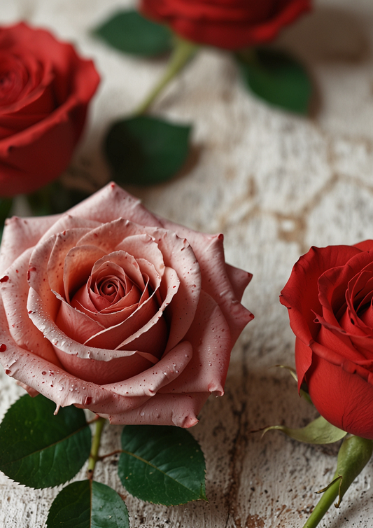 Rice Paper For Decoupage Rose Background For Journaling Full Cat. No. 5313