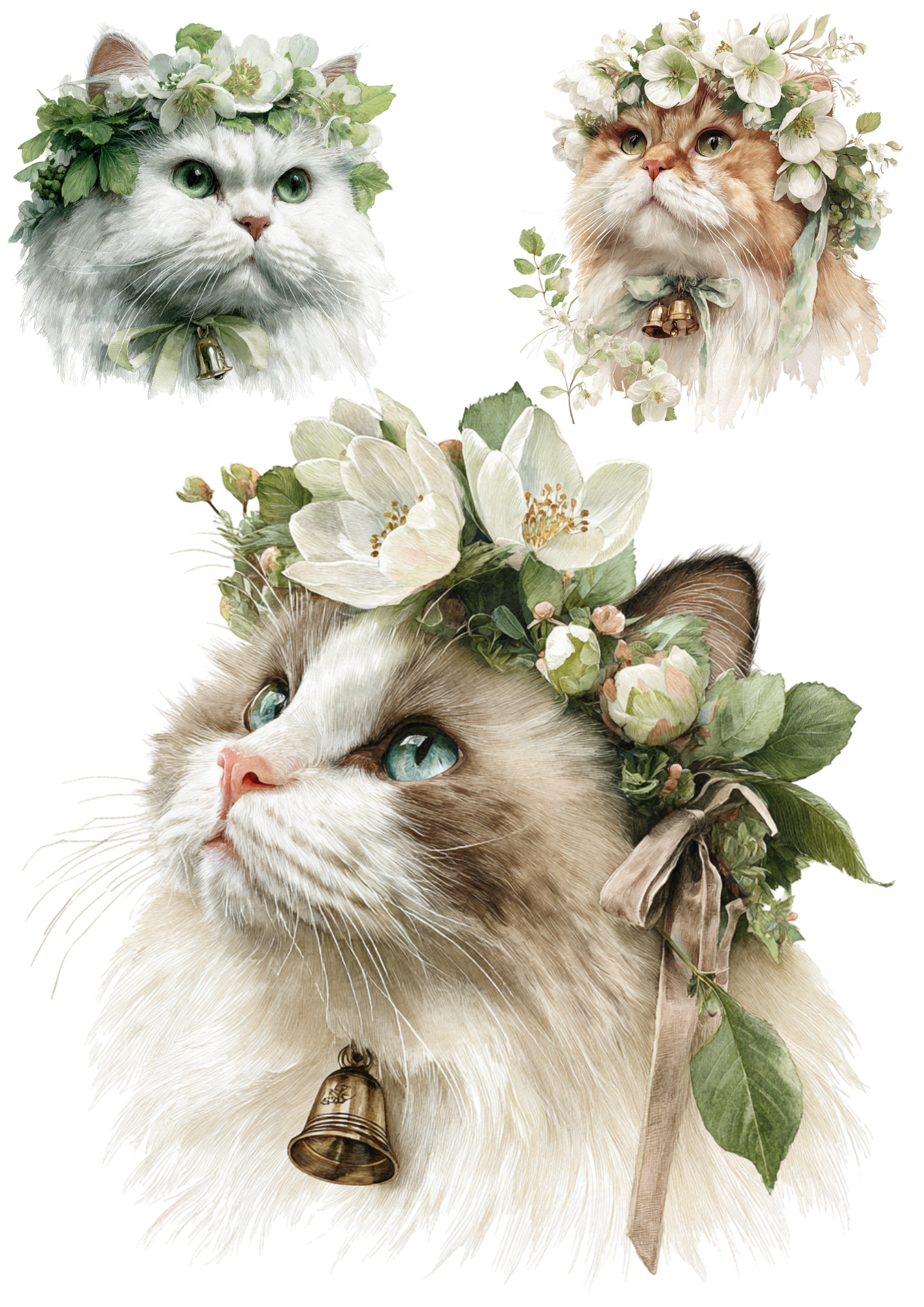 Reispapier für Decoupage Barocke Weihnachtsglocke 3 Collage Kat. Nr. 2793