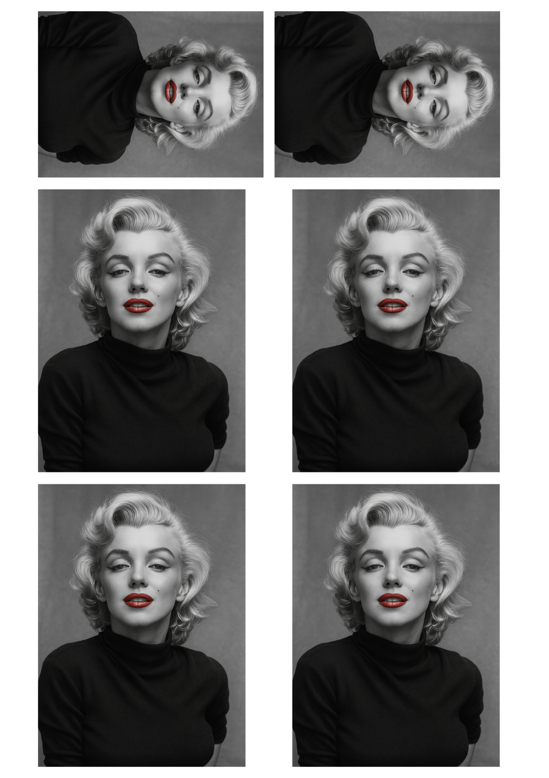 Rice Paper For Decoupage Marilyn Monroe Collage Cat. No. 5393
