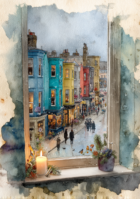 Rice Paper For Decoupage Christmas Window Full Cat. No. 5397