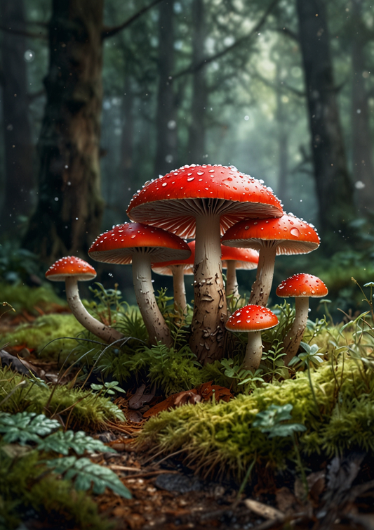 Rice Paper For Decoupage Toadstools Full Cat. No. 5435