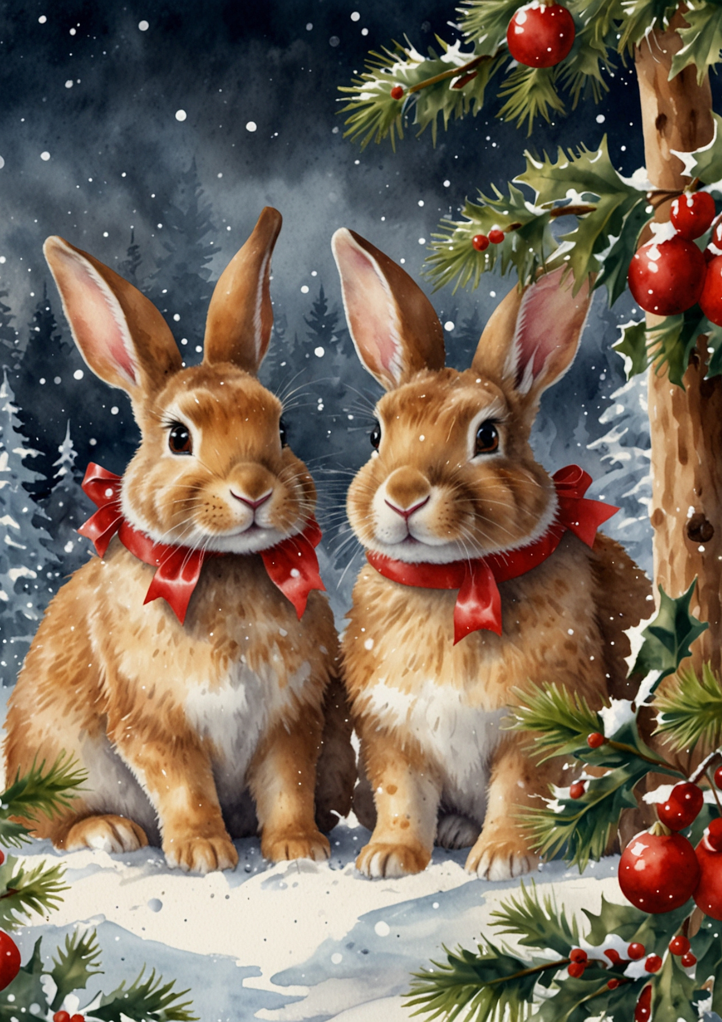 Rice Paper For Decoupage Hares Full Cat. No. 5449