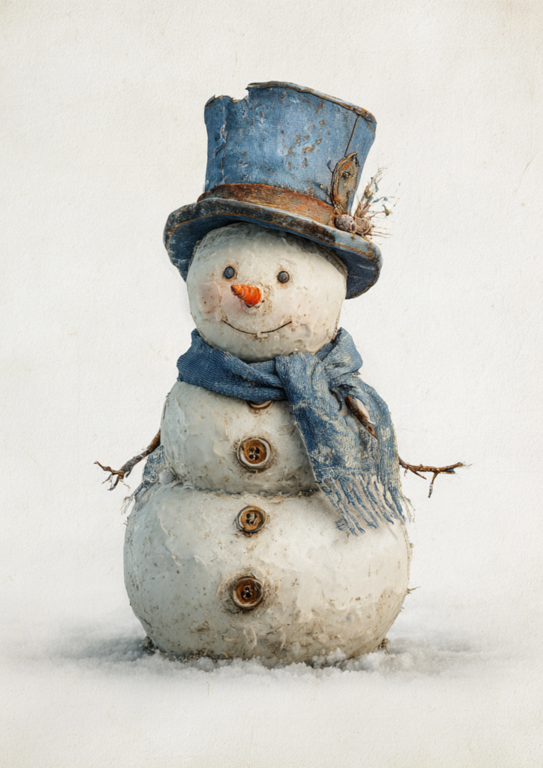 Rice Paper For Decoupage Snowman Full Cat. No. 5504