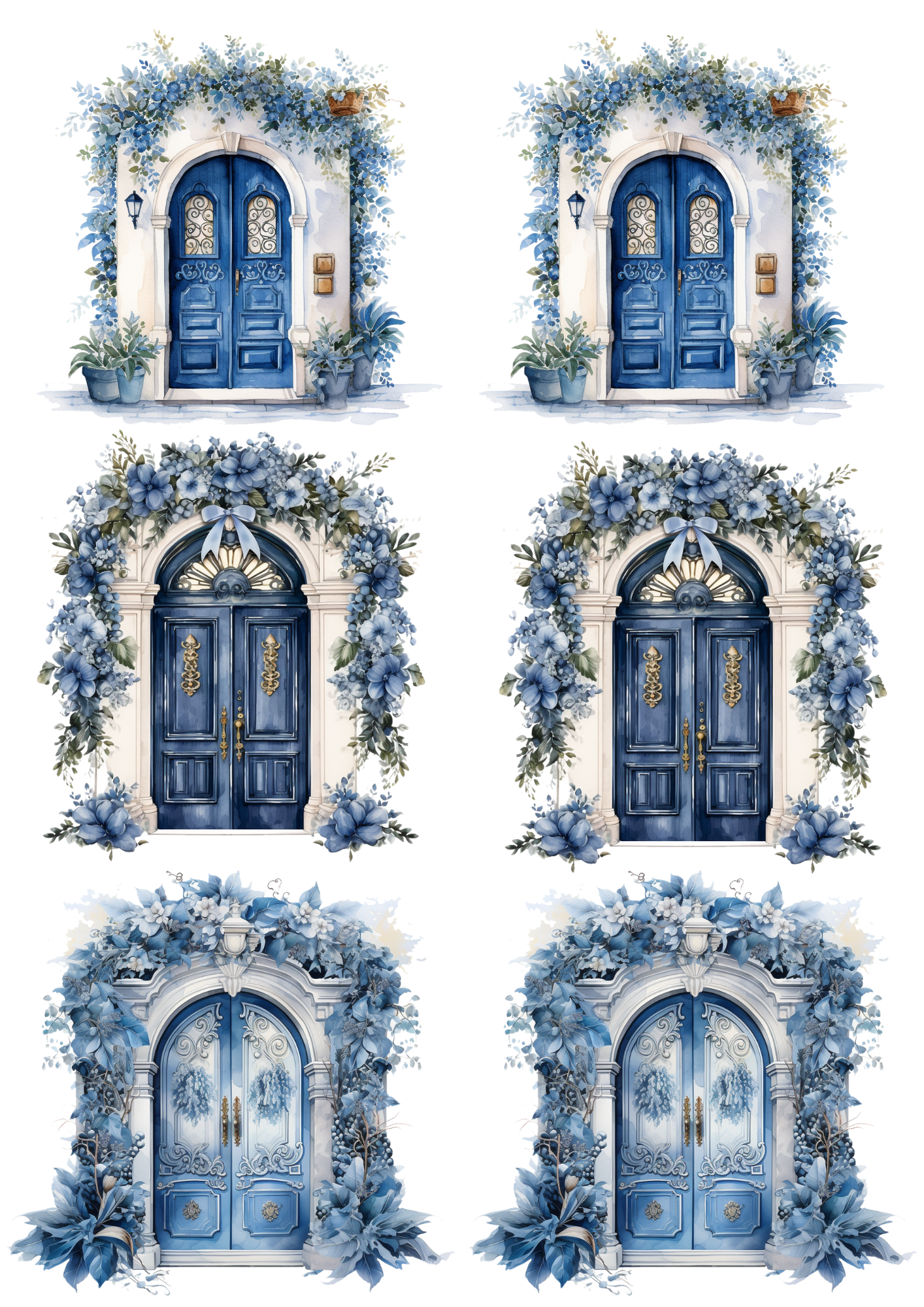 Reispapier für Decoupage, Blumenhintergrund, vollständig, Kat. Nr. 4809