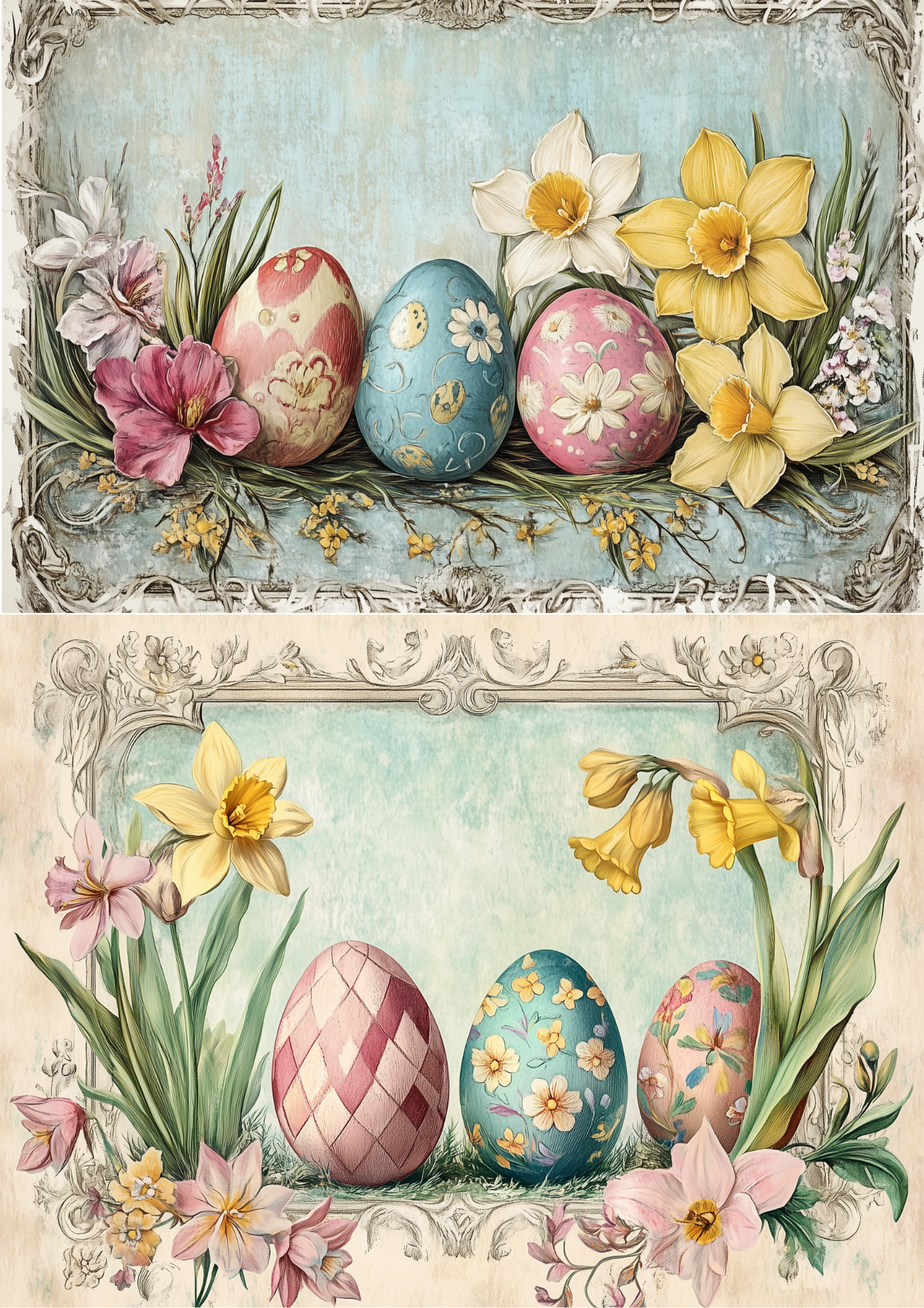 Reispapier für Decoupage, Blumenhintergrund, vollständig, Kat. Nr. 4809