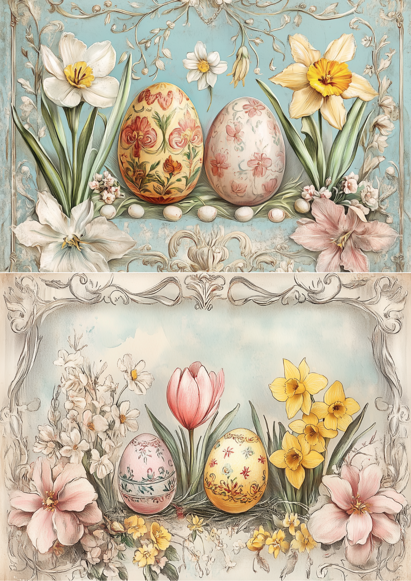 Reispapier für Decoupage, Blumenhintergrund, vollständig, Kat. Nr. 4809