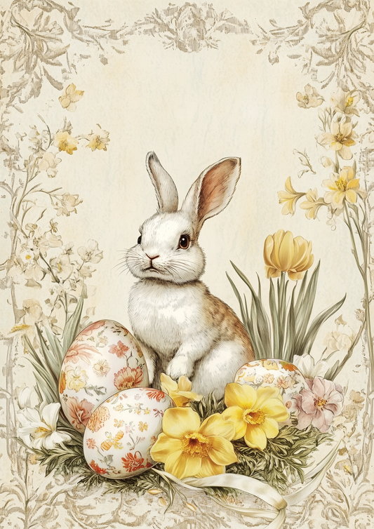 Reispapier für Decoupage, Blumenhintergrund, vollständig, Kat. Nr. 4809