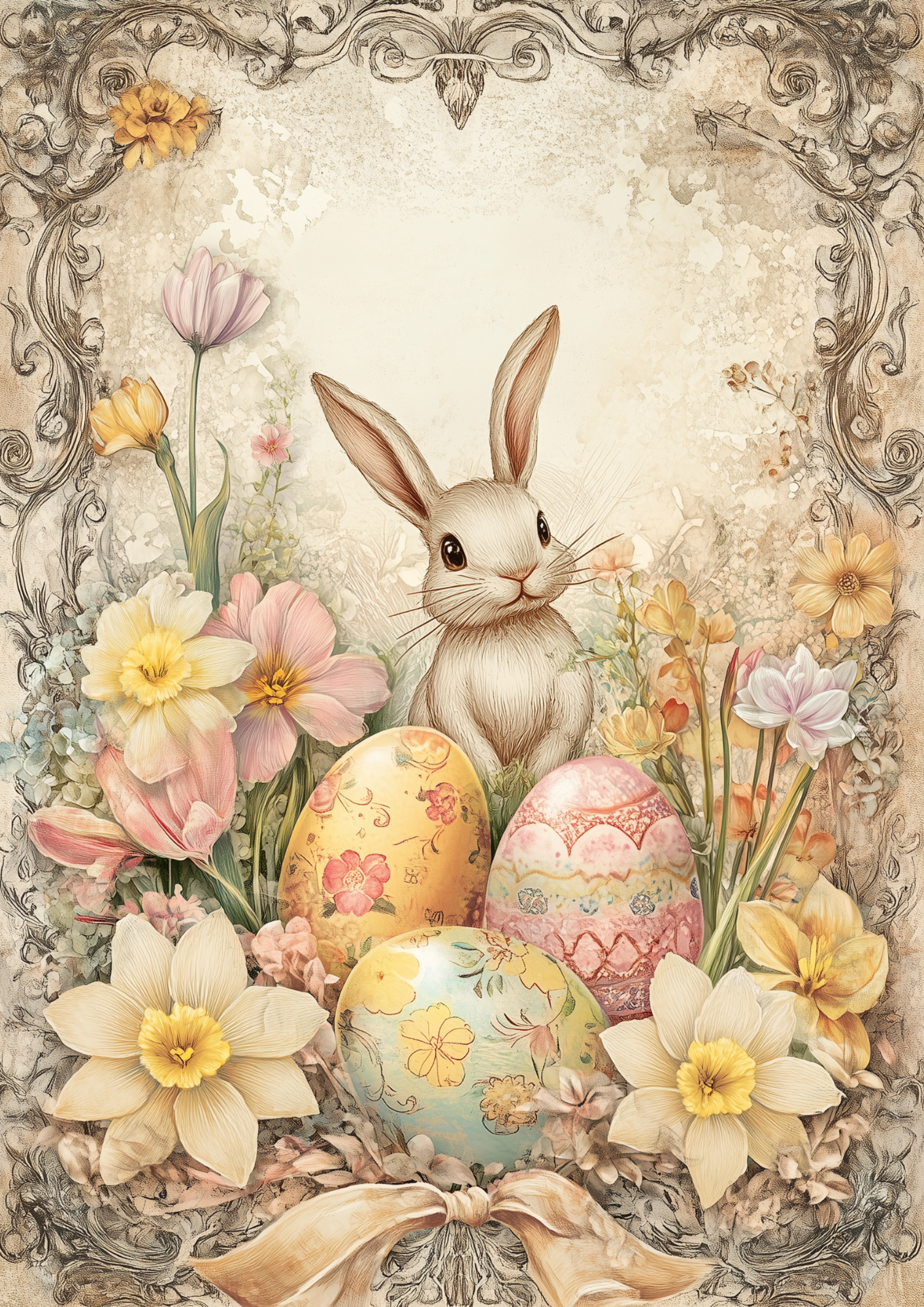 Reispapier für Decoupage, Blumenhintergrund, vollständig, Kat. Nr. 4809
