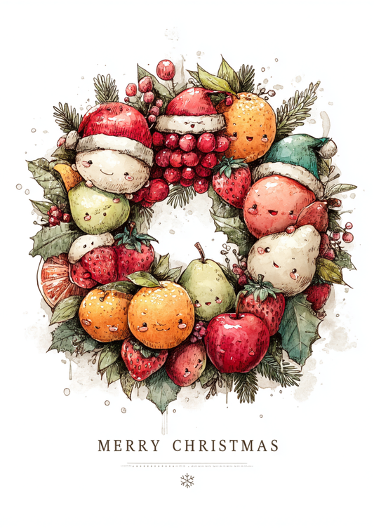 Rice Paper For Decoupage Christmas Fruit Full Cat. No. 5571