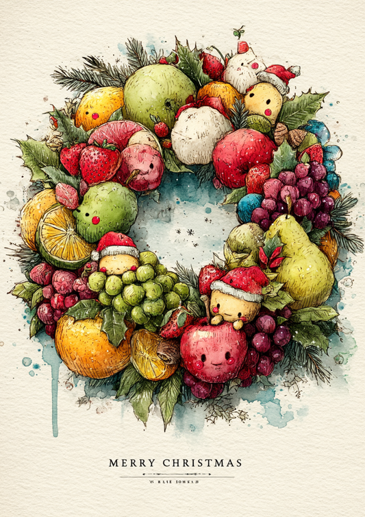 Rice Paper For Decoupage Christmas Fruit Full Cat. No. 5572