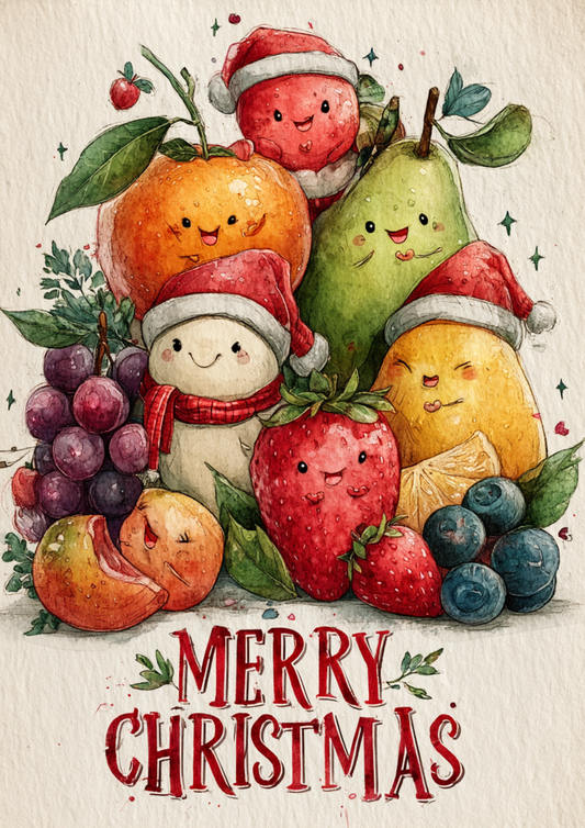 Rice Paper For Decoupage Christmas Fruit Full Cat. No. 5578