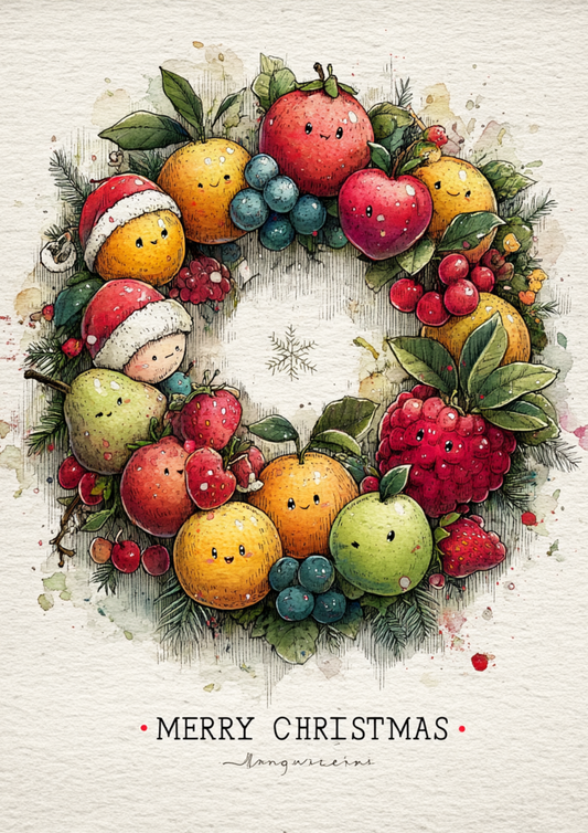 Rice Paper For Decoupage Christmas Fruit Full Cat. No. 5579