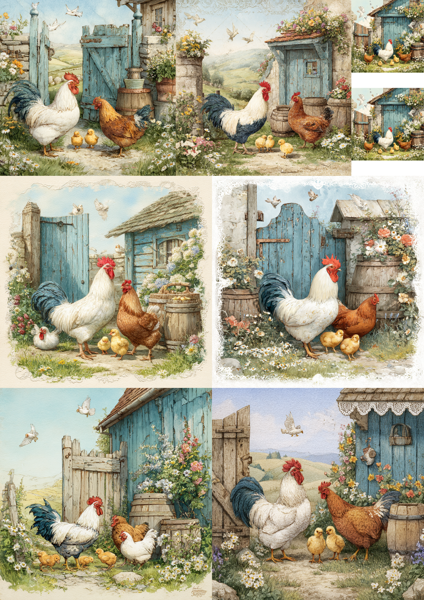 Reispapier für Decoupage, Blumenhintergrund, vollständig, Kat. Nr. 4809