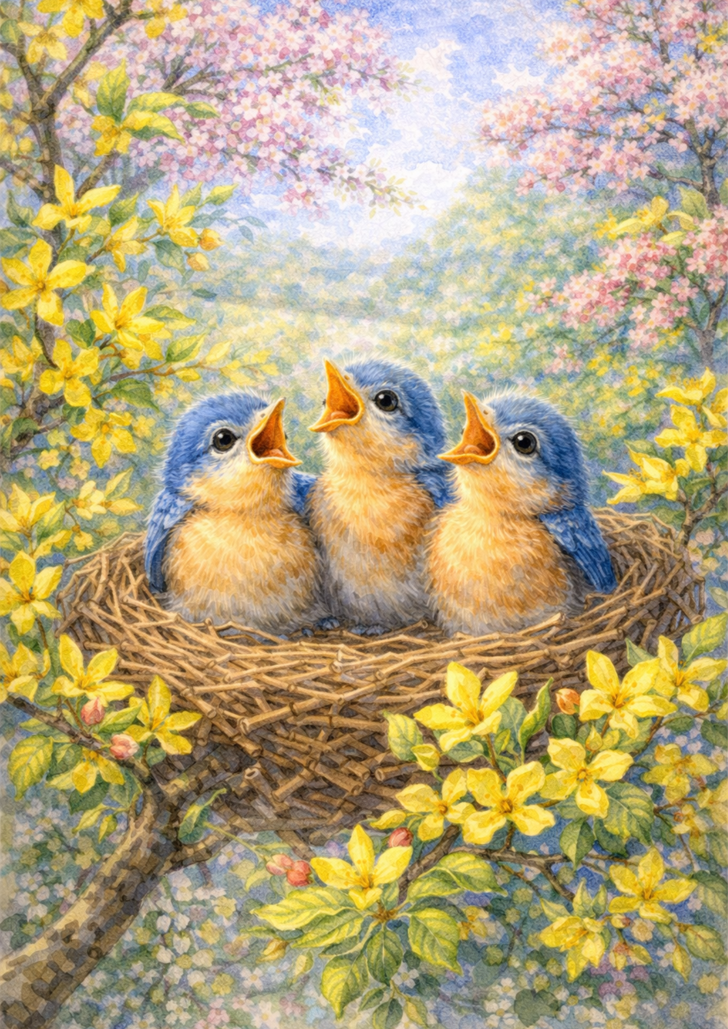 Reispapier für Decoupage, Blumenhintergrund, vollständig, Kat. Nr. 4809