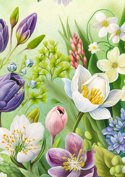 Rice Paper For Decoupage Floral Journaling Background Full Cat. No. 5768