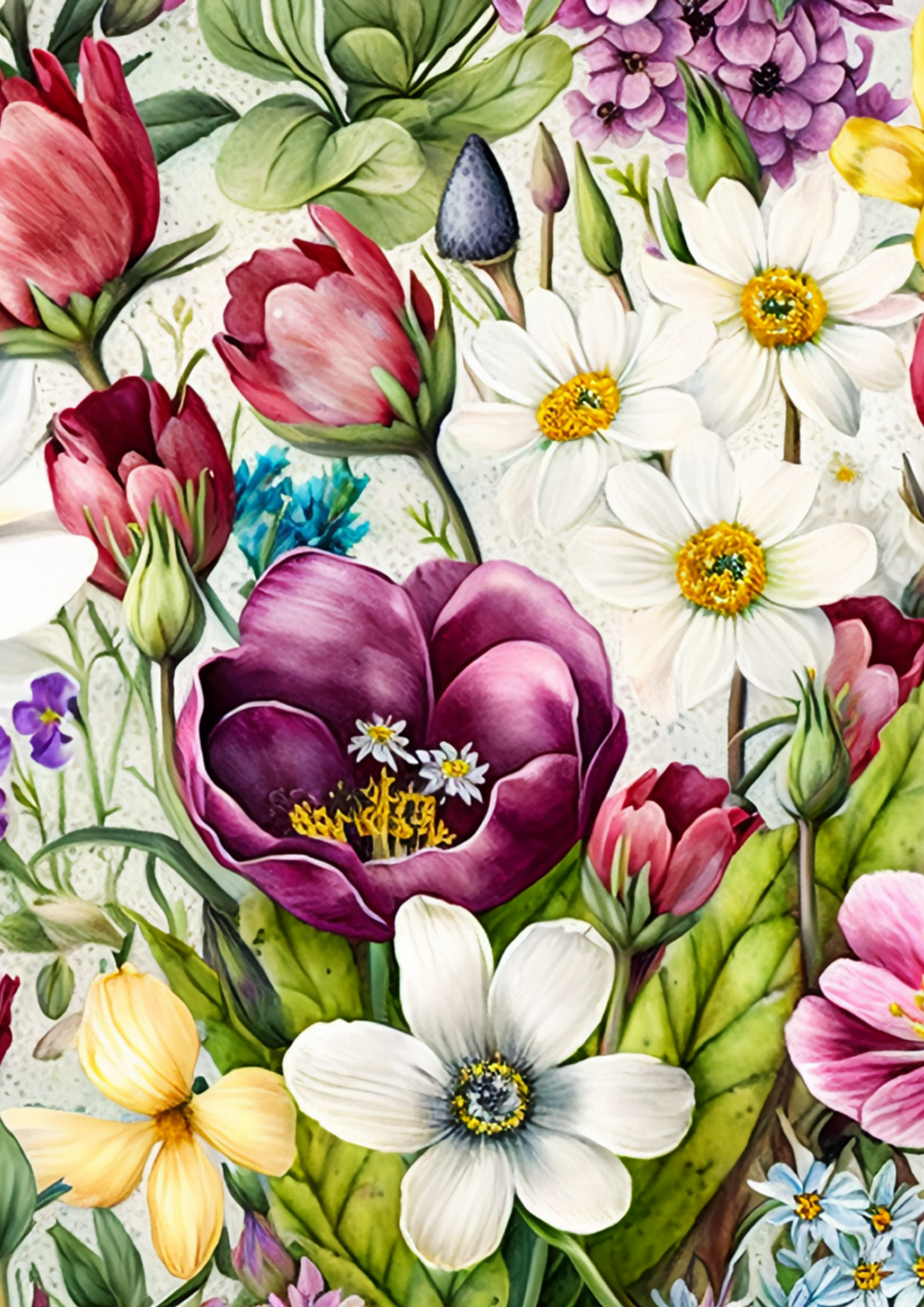Reispapier für Decoupage, Blumenhintergrund, vollständig, Kat. Nr. 4809
