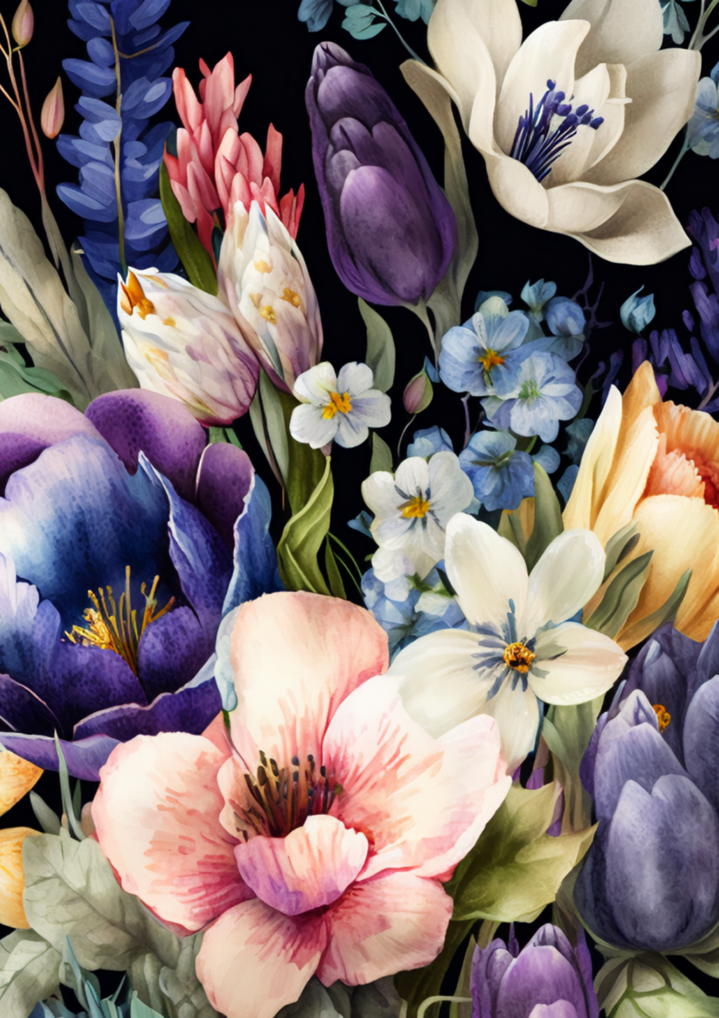 Rice Paper For Decoupage Floral Journaling Background Full Cat. No. 5770