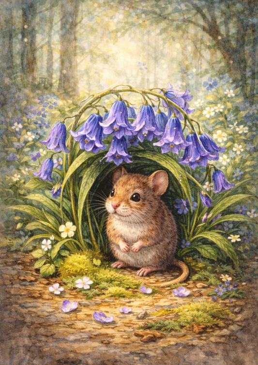 Rice Paper For Decoupage Mouse In The Forest Full Cat. No. 5782