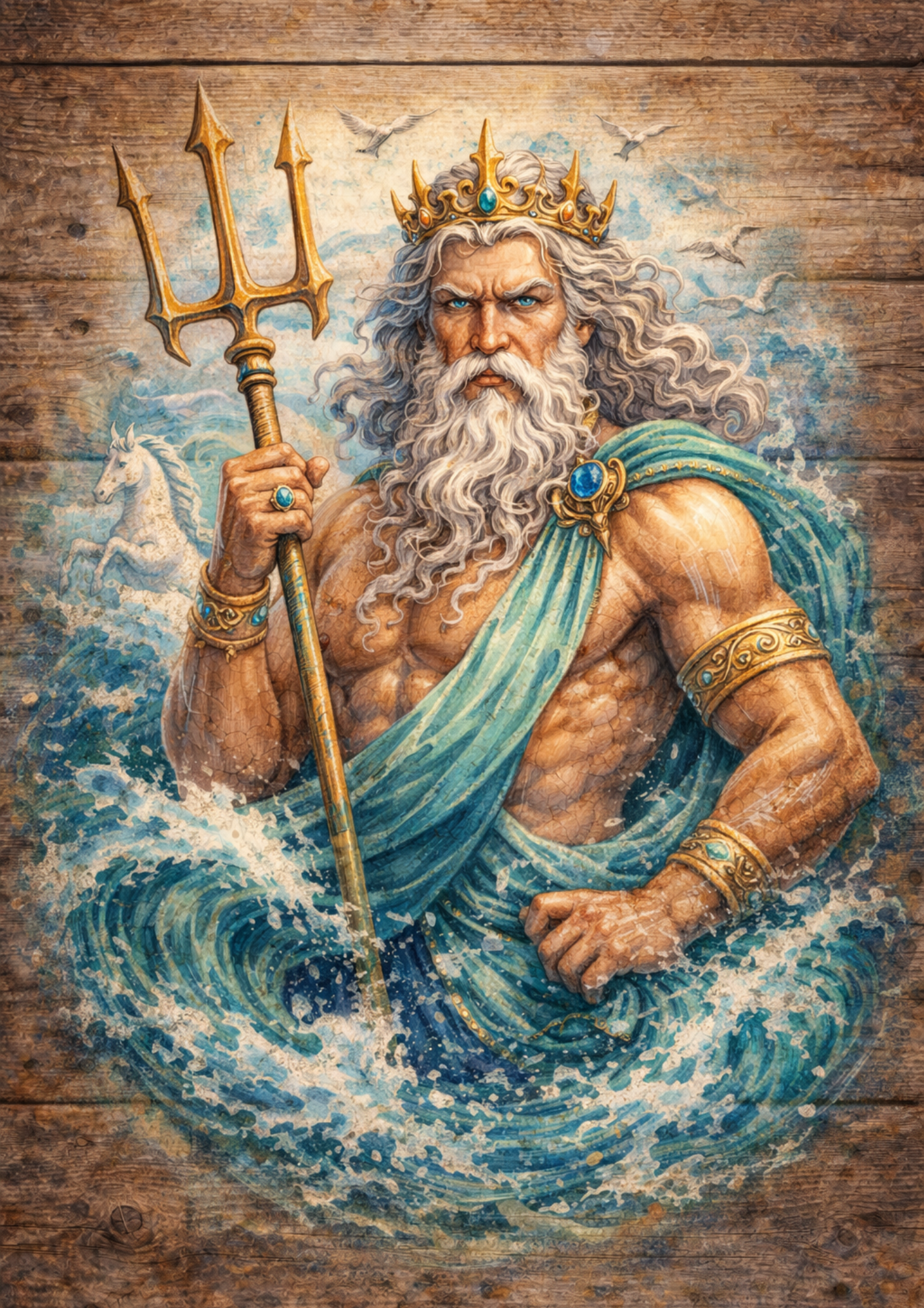 Rice Paper For Decoupage Neptune Full Cat. No. 5801