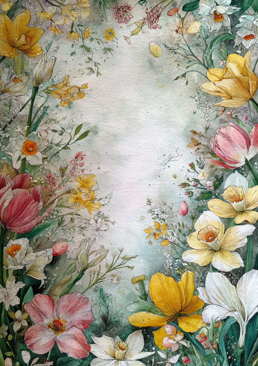 Rice Paper for Decoupage Spring Floral Background Full Cat. No. 8327
