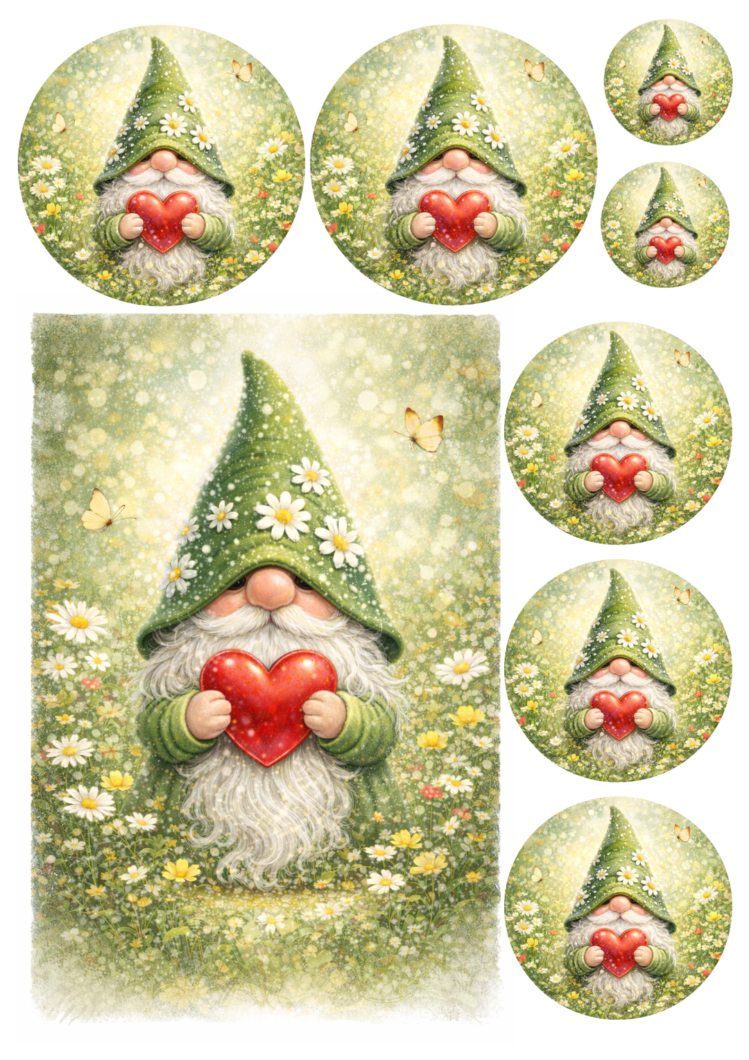 Reispapier für Decoupage, Blumenhintergrund, vollständig, Kat. Nr. 4809