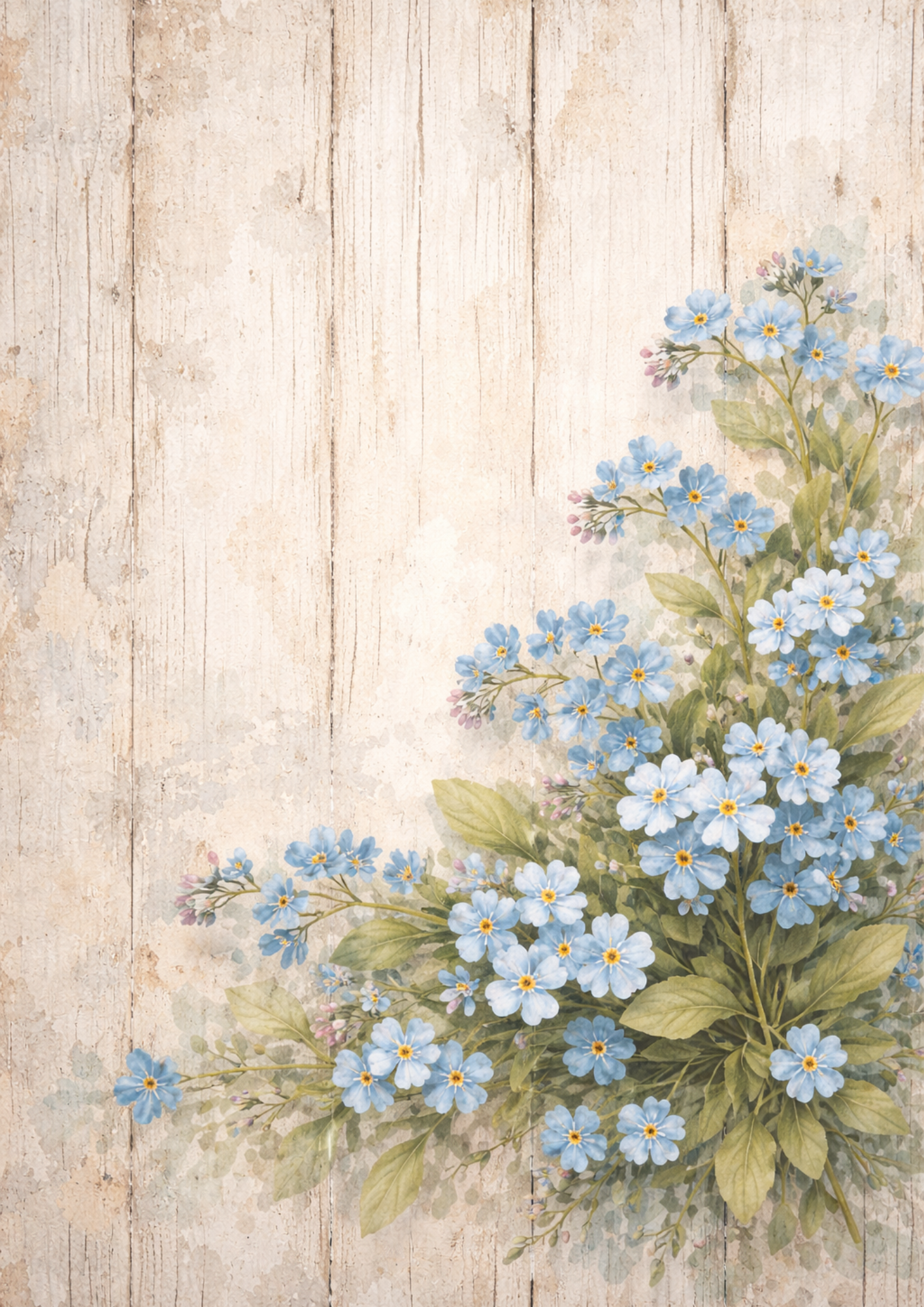 Rice Paper For Decoupage Floral Journaling Background Full Cat. No. 8416