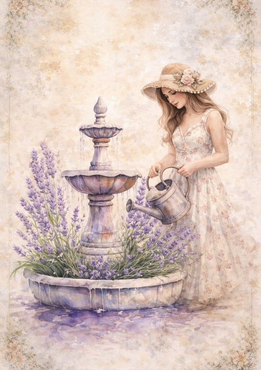 Reispapier für Decoupage, Blumenhintergrund, vollständig, Kat. Nr. 4809