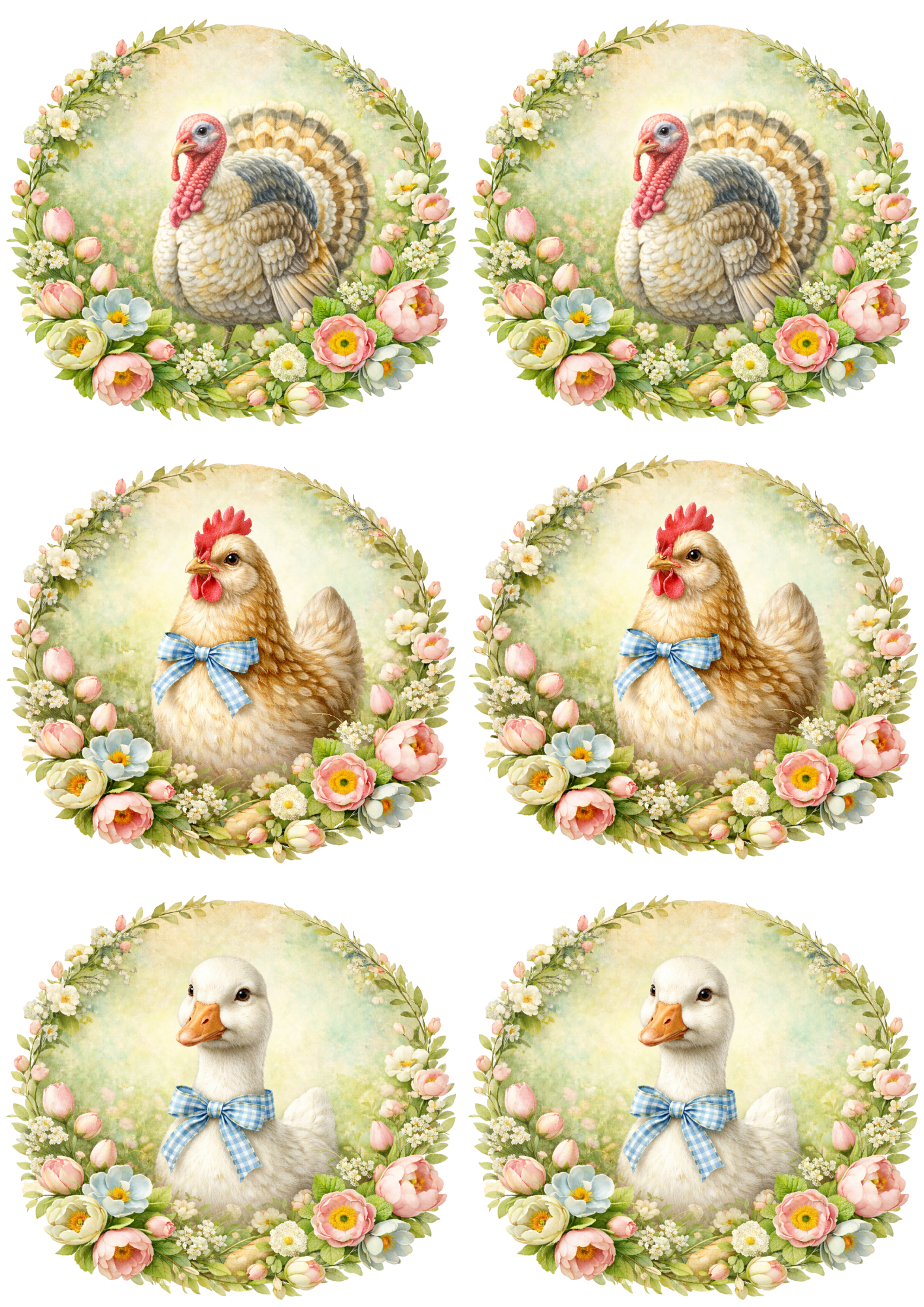 Reispapier für Decoupage, Blumenhintergrund, vollständig, Kat. Nr. 4809