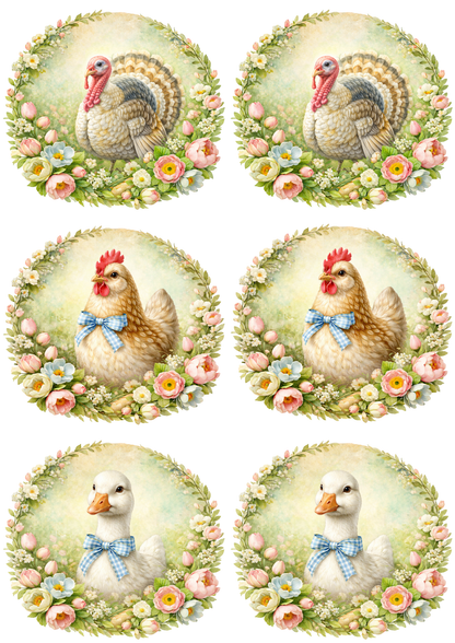 Reispapier für Decoupage, Blumenhintergrund, vollständig, Kat. Nr. 4809