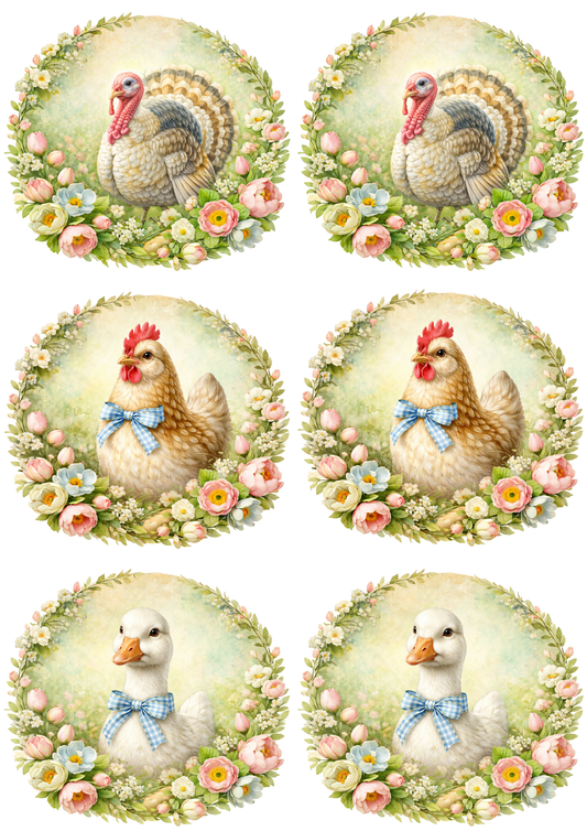 Reispapier für Decoupage, Blumenhintergrund, vollständig, Kat. Nr. 4809