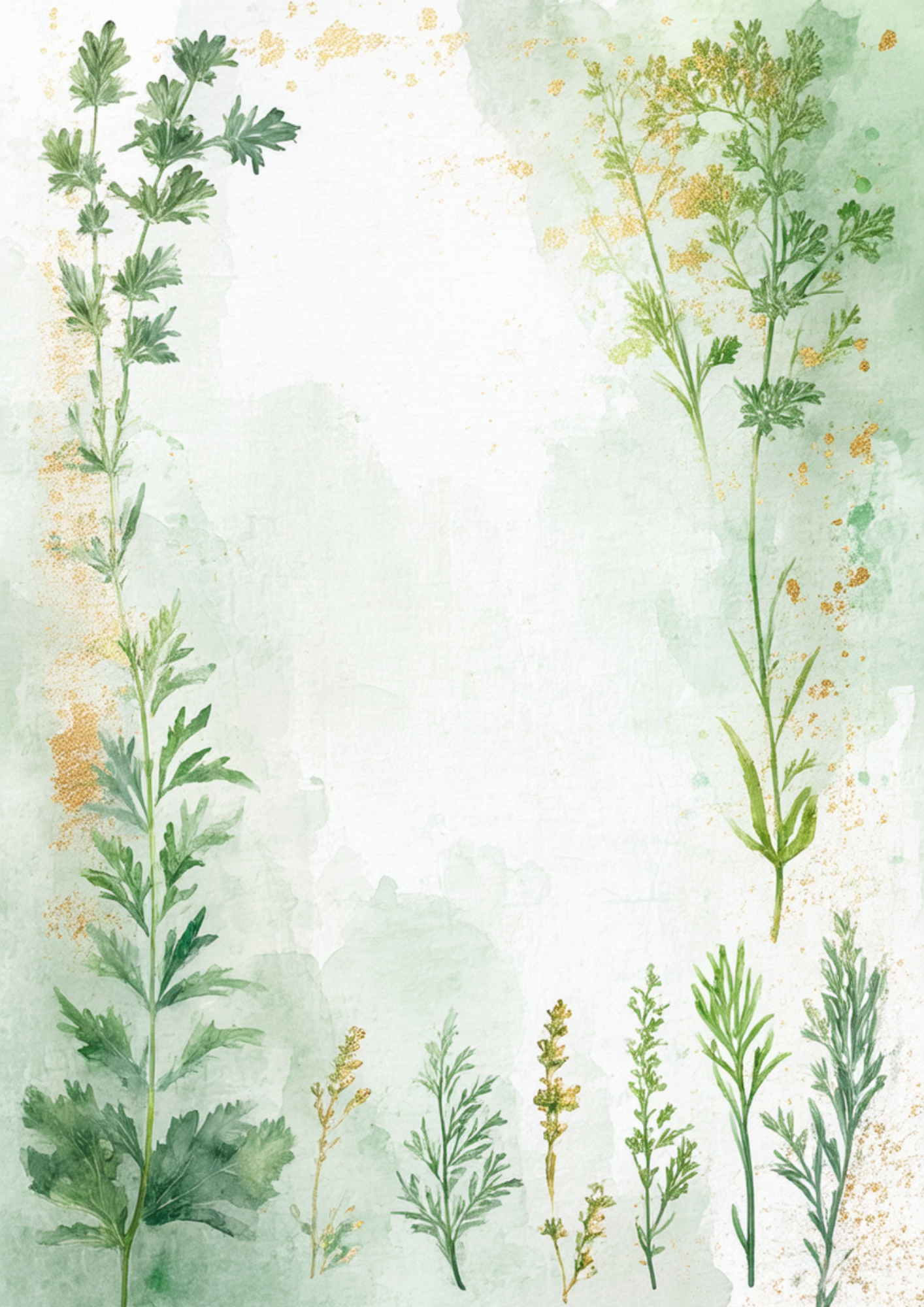 Rice Paper For Decoupage Herbs Journaling Page Full  Cat. No. 8640