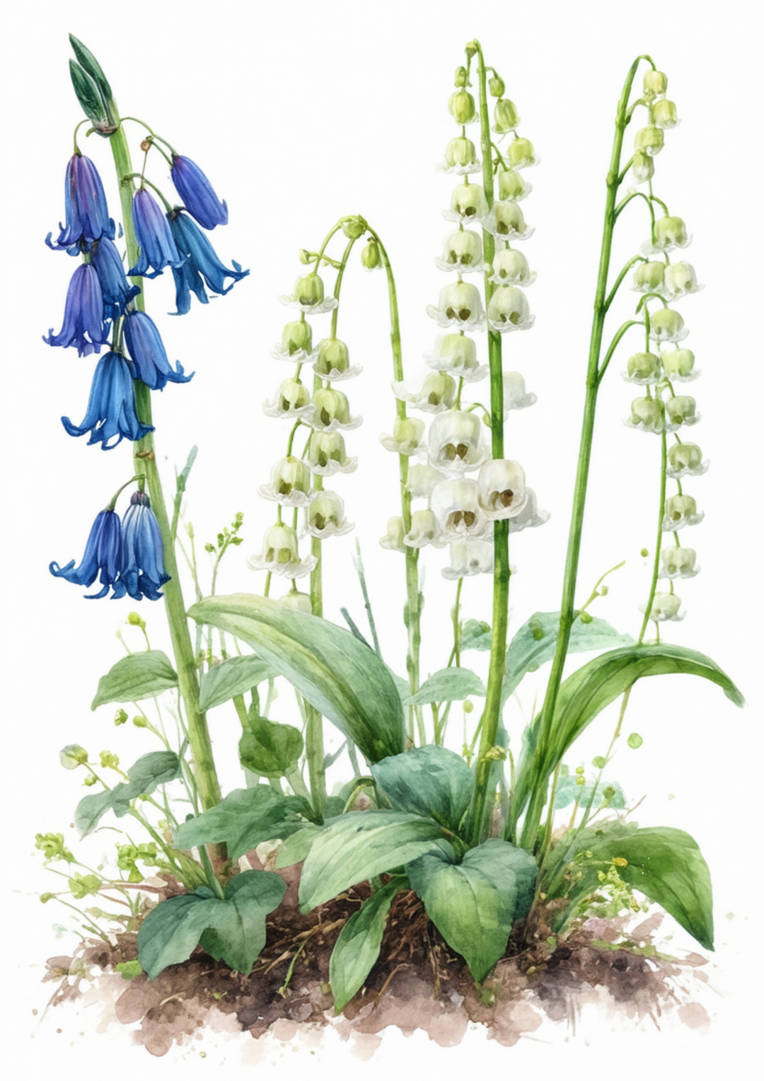 Rice Paper For Decoupage Forest Bluebell Flowers Full Cat. No. 8720
