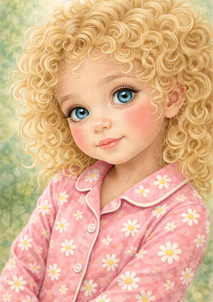 Rice Paper For Decoupage Young Girl Portrait Full  Cat. No. 8830