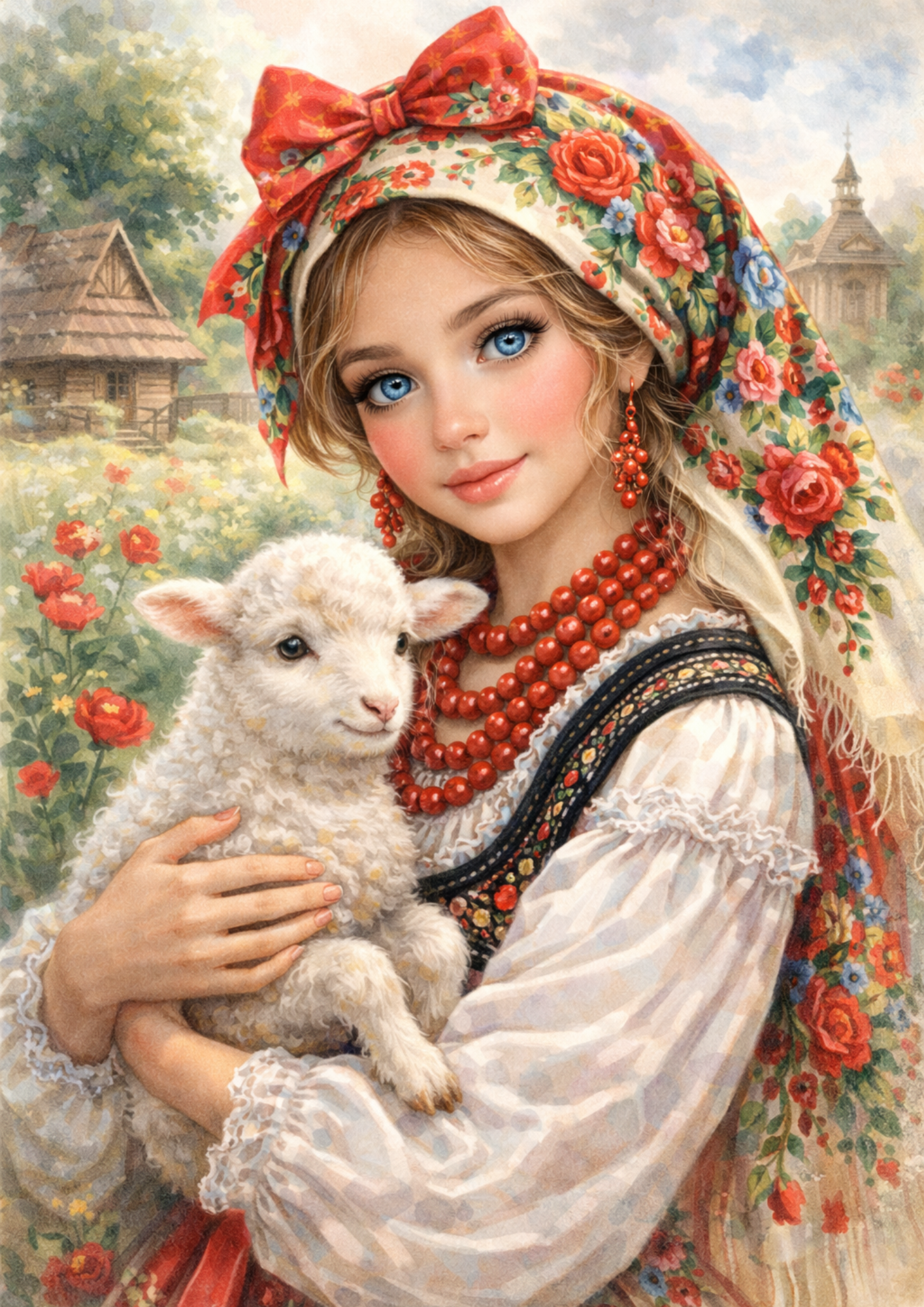 Rice Paper For Decoupage Woman in Traditional Costume from Cracow Full  Cat. No. 8835