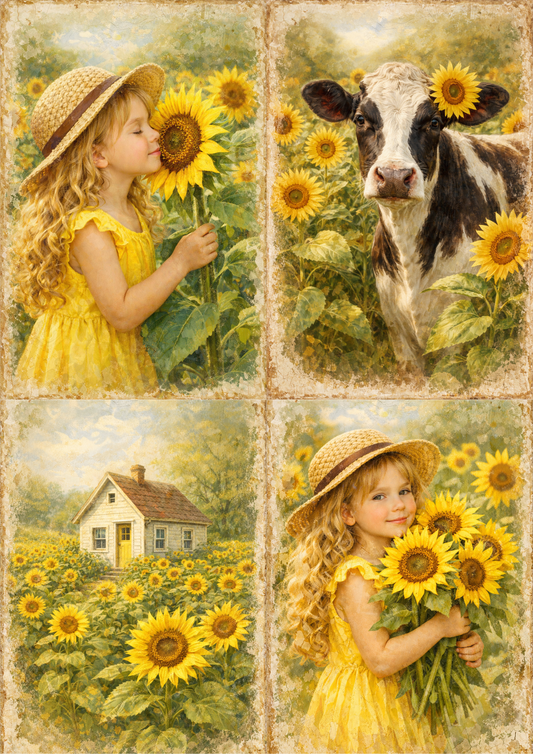 Reispapier für Decoupage, Blumenhintergrund, vollständig, Kat. Nr. 4809