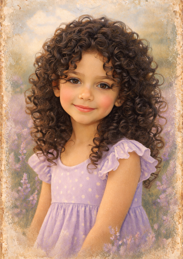 Rice Paper For Decoupage Girl &amp; Lavender Field Full Cat. No. 8923