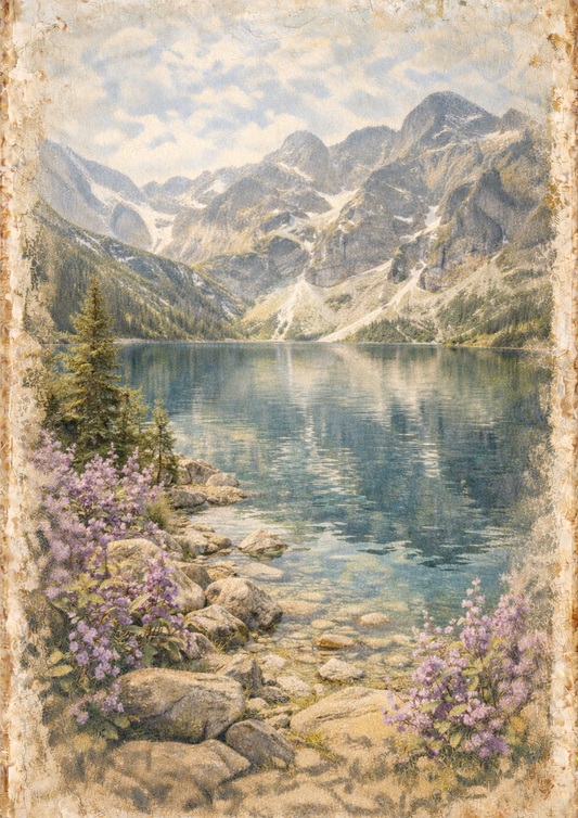 Reispapier für Decoupage, Blumenhintergrund, vollständig, Kat. Nr. 4809