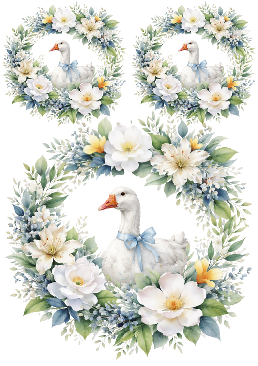 Reispapier für Decoupage, Blumenhintergrund, vollständig, Kat. Nr. 4809