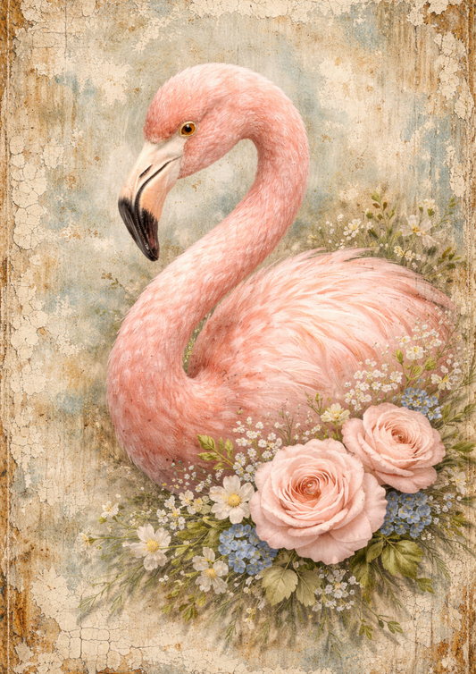 Reispapier für Decoupage, Blumenhintergrund, vollständig, Kat. Nr. 4809