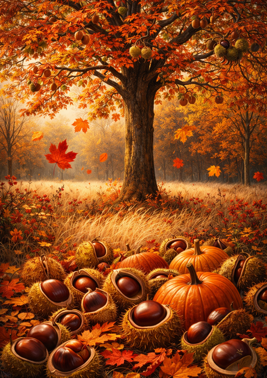 Rice Paper For Decoupage Autumn Tree Full Cat. No.9132
