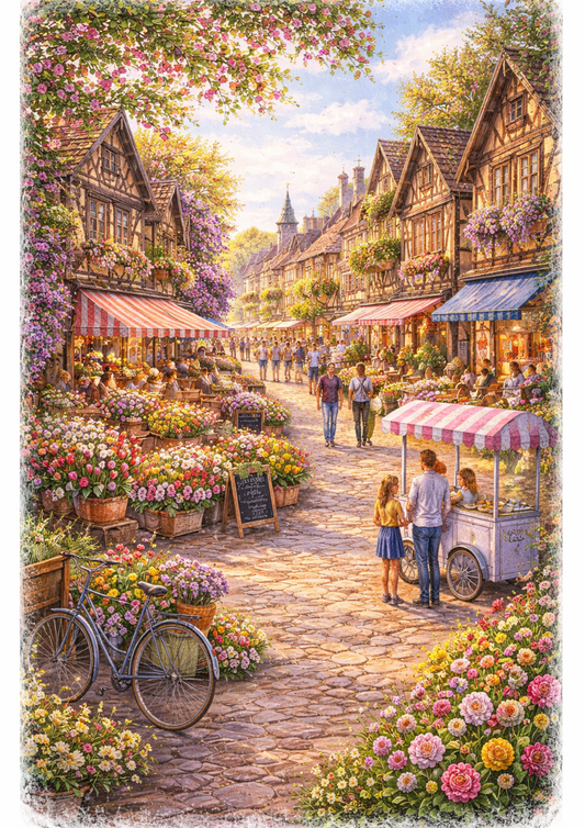 Reispapier für Decoupage, Blumenhintergrund, vollständig, Kat. Nr. 4809