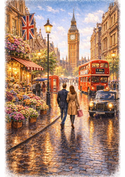 Rice Paper For Decoupage City London Full Cat. No.9177