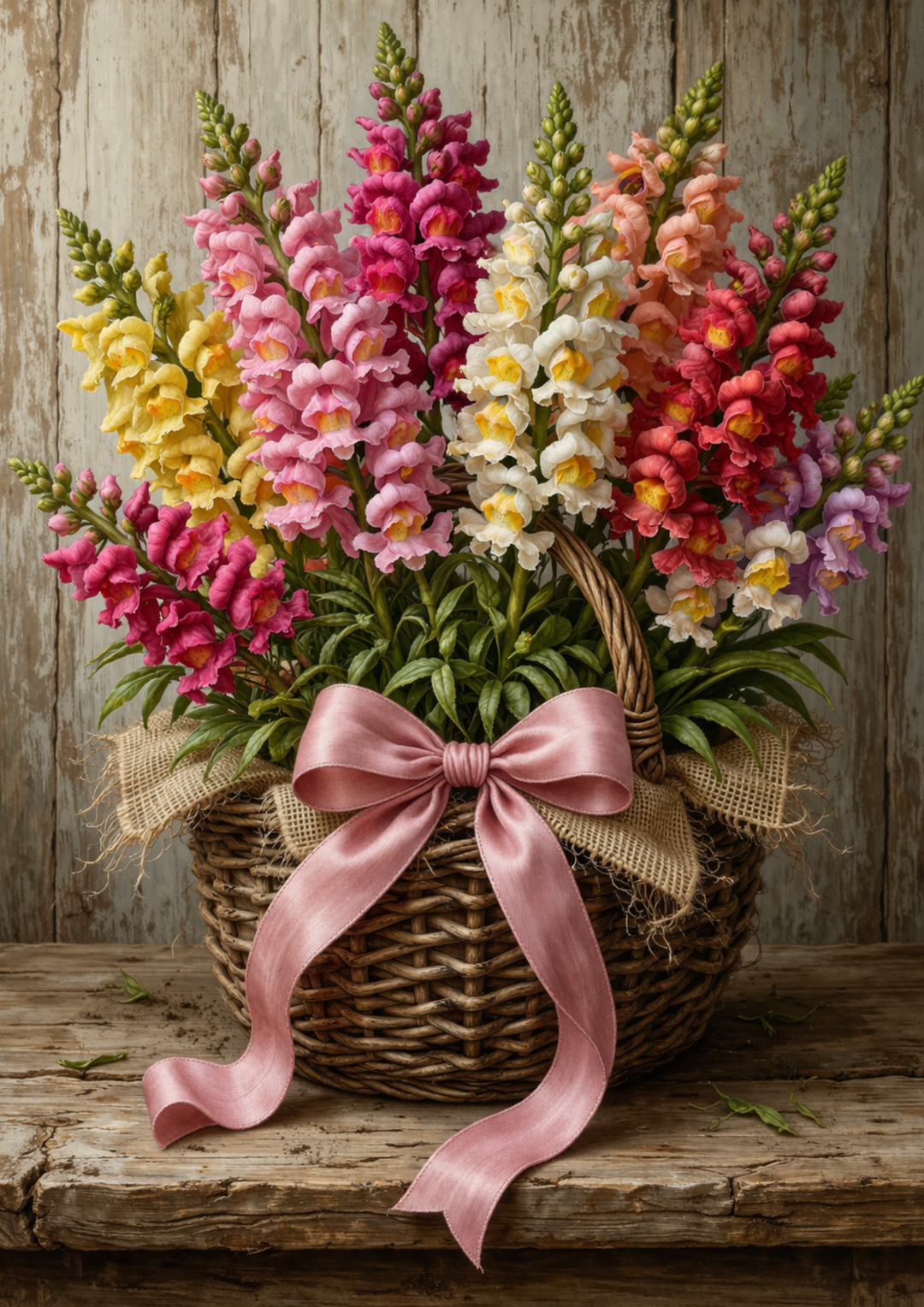 Rice Paper For Decoupage Bouquet of Gladioli  Full Cat. No.9183