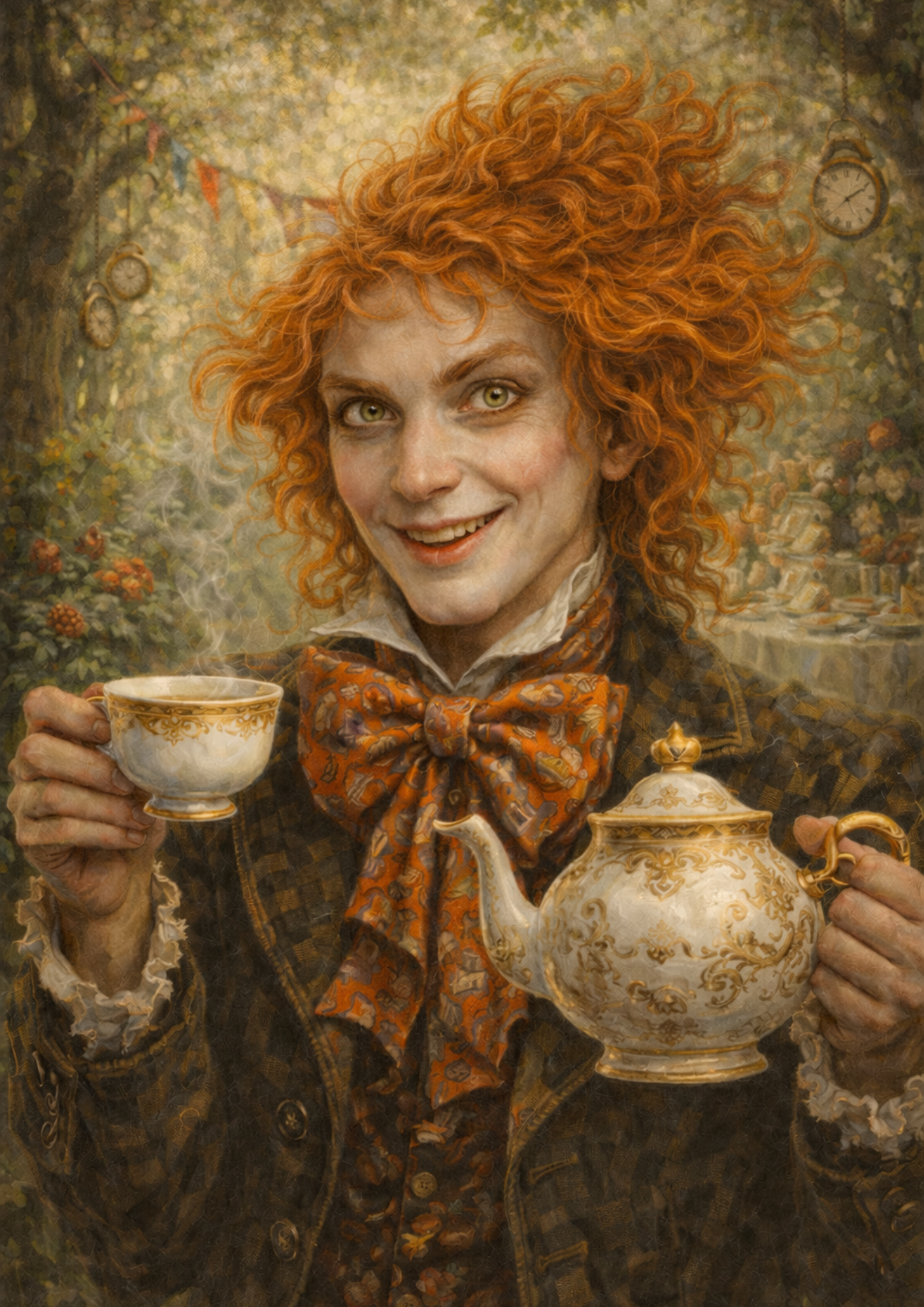Rice Paper For Decoupage Mad Hatter Portrait Full Cat. No.9236