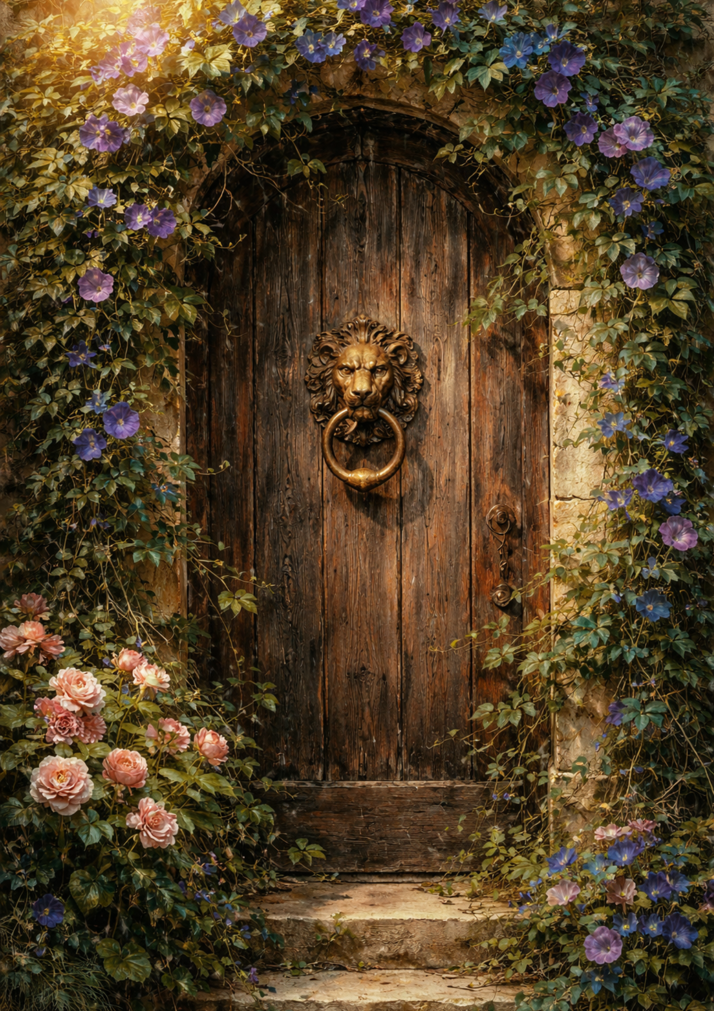 Rice Paper For Decoupage Secret Garden Gate Full Cat. No.9266