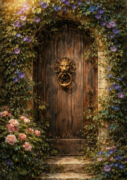 Rice Paper For Decoupage Secret Garden Gate Full Cat. No.9266